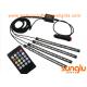 Multicolor Music Car Interior Light / 5050 RGB LED Underdash Lighting Kit