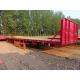 12.5m 3 Axles 40FT Second Hand Semi Trailers Low Flatbed Semi Trailer ISO Certification