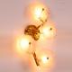 Brass Lotus Leaf Crystal Wall Sconce Lamp