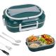 Electric Lunch Box For Adults Fast 60W Heated Lunch Box For Adult 12V/24V/110V/220V Dark Green