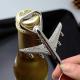 Cool Innovative Zinc Alloy 3D Air Plane Shape Wedding Favor Key Ring Bottle Opener with Logo Engraved