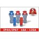 3 Pin 4 Pin 5 Pin IEC CEE Male Electrical Receptacle Industrial Plug Outlets
