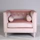 Hote sale home furniture single sofa rental vevlet upholstered wooden sofa event wedding single sofa with armrest
