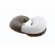 Washable Travel Neck Pillow Velvet Inflatable Flocked Air Rest Pillow with Eye Mask
