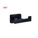 Zinc Modern Double Robe Hook Bathroom Matt Black Oem Accessories Design