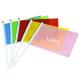 Dacron small colorful flag games cheering flags 14*21cm colorful logo customized