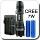 7 Watt 400 Lumens Powerful Waterproofing Cree Led Zoomable Flashlight Torch Nightlight