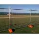 Portable Temporary Metal Mesh Fence Panels Petrol Station / Railway Station