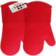 Skidproof Oven Mitts Pot Holder , Waterproof kitchen mitts and potholders