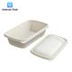 Degradable Paper Pulp Moulded Trays Environmentally Friendly For Hamburger