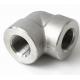 ANSI/ASME Stainless Steel Carbon Steel Threaded Elbow Customizable Sizes & Material  Industrial Grade