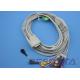No Resistance EKG Electrode Lead Wires Compatible Nihon Kohden TP7001