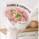 Waterproof and simple flower bouquet wrapping paper, white English flower wrapping paper, floral pearlescent paper, gift and present materials