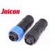 10A 60V 5 Pin IP67 Waterproof Connector PA66 Blue Locking Ring For LED Lighting