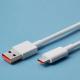 Type C USB Cables White 1m Pure Copper PVC Material Fast Charging Data Cable