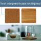 square shape bamboo tea coaster coaster set for hot selling and high quality