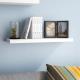 MDF Paint Rustic Floating Wall Shelf / Floating Display Shelves Fashion Design