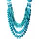 Retro fashion bohemian handmade beads multi-chain necklace clavicle