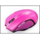 Portable pink 3D / 5 keys / 10 meters 2.4G wireless mouse SVM-9618G