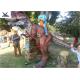 Life Size Riding Dinosaur For Kids , Animatronic Kids Ride On Dinosaur 