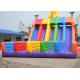 Rainbow 5 Lanes Inflatable Dry Slide Multi Channels More Durable And Anti - Rust