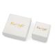 White Base Lip Cover Jewelry Packaging Boxes Bracelet Ring Earrings 100 PCS 0.2mm