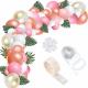 Pink Pearlescent Helium Party Balloons Arch Garland Kit Confetti Balloons