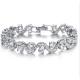 Platinum Plated Clear Cubic Zirconia Tennis Bracelet for Women Jewelry (JDS931WHITE)
