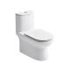 0.9Gpf One Piece Toilets Elongated 12 Rough In Size Easy To Clean