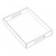 Transparent Acrylic Tray For Ottoman Photography Water Photography Coffee Table Desk