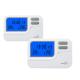 Battery 7 Day Programmable Room Thermostat With Heating And Cooling