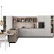 Integrated Solid Wood Contemporary Kitchen Cabinets Telescopic