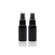 20mm Black Refillable Plastic Spray Bottles Empty PET Bottle With Black Mist Pump