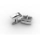 Tagor Jewelry Top Quality Trendy Classic Men's Gift 316L Stainless Steel Cuff Links ADC42