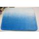 Washable blue and white Water Absorbing Rugs non slip Door Mats Eco friendly