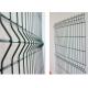 Garden 3d Bending Fence , 3mm Pvc Coated Welded Wire Fence 50x100mm