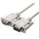 10m Serial  RS232 Com white Male to Female Extension Cable Lead DB9 M TO DB9 F
