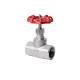 Water Media Female Thread Stainless Steel Globe Valve with Handle and Thread Connection