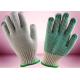 Bleached White Working Hands Gloves Eco Friendly Materials Long Lifetime