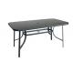 Square Outdoor Garden Table 5mm Tempered Glass Top Table UV Resistant