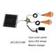 Solar power lighting kits 9W panel double lamps  lithium battery with remote control for camping,  emergency lighting