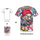 Short Sleeve Unisex Leisure Apparel T Shirts Sublimation Printing