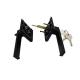 Aluminum Door And Window Hardware Door Lock With Handle Nickel Plated Finish