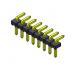 Pin Header Connector 2.54mm Single Row R/A TYPE 1*2PIN To 1*40PIN H=2.54MM H=1.5MM