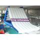 Triangle Inflatable Water Slide With Ladder For water Parks White And Blue