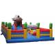Aerospace Theme Inflatable Fun City , Water Resistant Giant Bouncy House