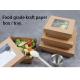 Recyclable Takeaway Salad Boxes , Rectangular Fast Food Paper Box No Leakage