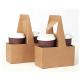 Eco Friendly Disposable Coffee Paper Cups Holder 20X14X27.5cm 2 4 6 Pack Can Carrier