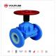 2 Inch PTFE Electric Diaphragm Valve PN16 DN150 DIN Standard Silicone Chemical Use