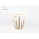 White Color Environmentally Friendly Disposable Cups Heat Leak Resistant Party Use